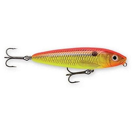 Rapala Skitter Walk Topwater Lure, 3 18, 716 Oz Fire Shad, Floating SW08FSD